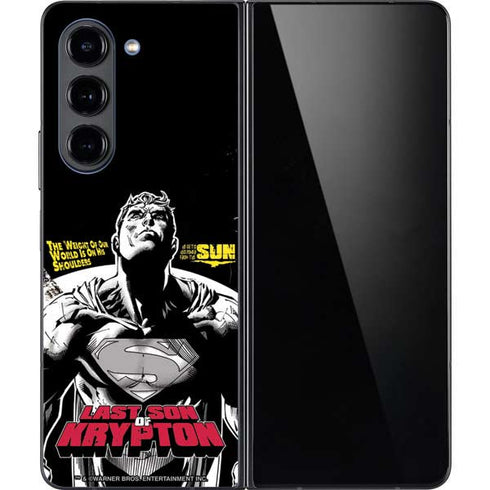 DC Comics Superman Last Son of Krypton Galaxy Z Fold5 5G Skin
